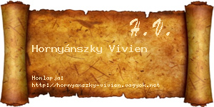 Hornyánszky Vivien névjegykártya